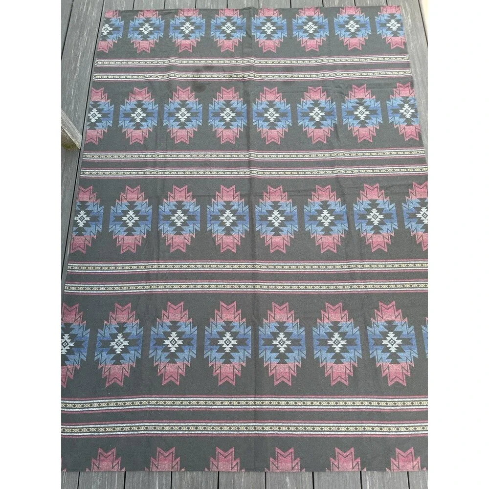 Faherty x Doug Good Feather Adirondack Blanket 52x72 Woven Organic Cotton Beach